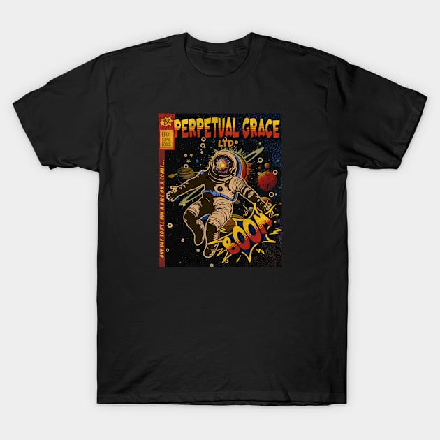 Perpetual Grace Ltd. Comic Book Cover Astronaut T-Shirt by Contentarama